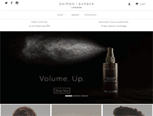 Tablet Screenshot of daimonbarber.com